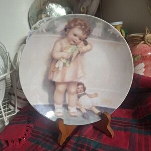 A Special Place Love Is Blind Decorative Plate 2004 Girl with Dolls 7.5 Inch